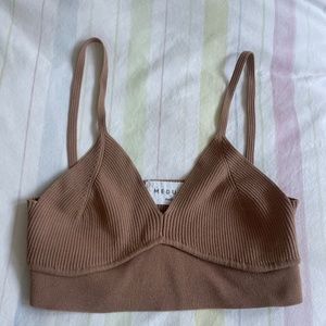 Brown Crop Top
